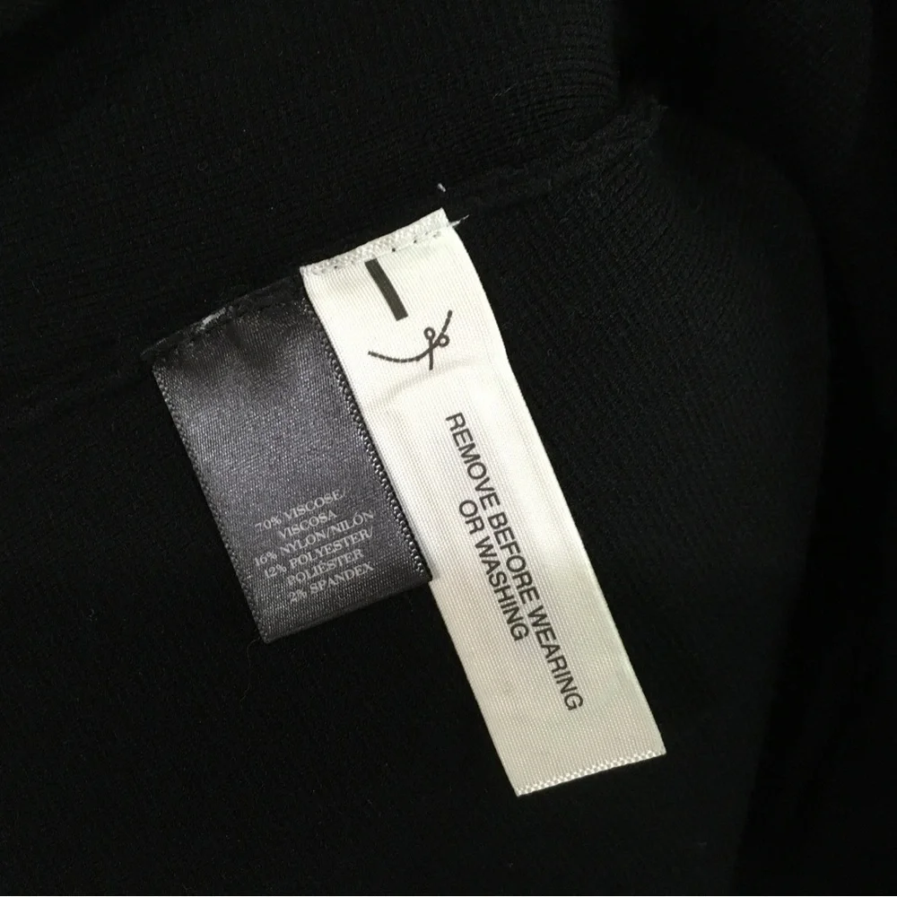 Ann Taylor Knit Tank Dress cutout back in black size s Womens new - Picture 5 of 6